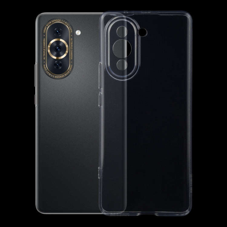 0.75mm Ultra-thin Transparent TPU Phone Case, For Huawei nova 10, For Huawei nova 10 Pro, For viv...