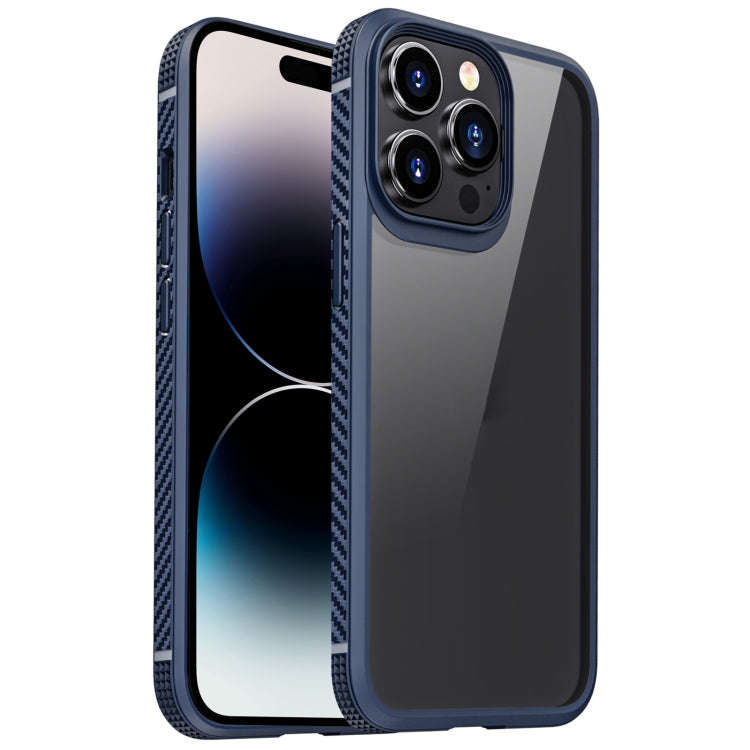 Carbon Fiber Four-corner Airbag Shockproof Case, For iPhone 14 Pro Max, For iPhone 14 Plus, For i...