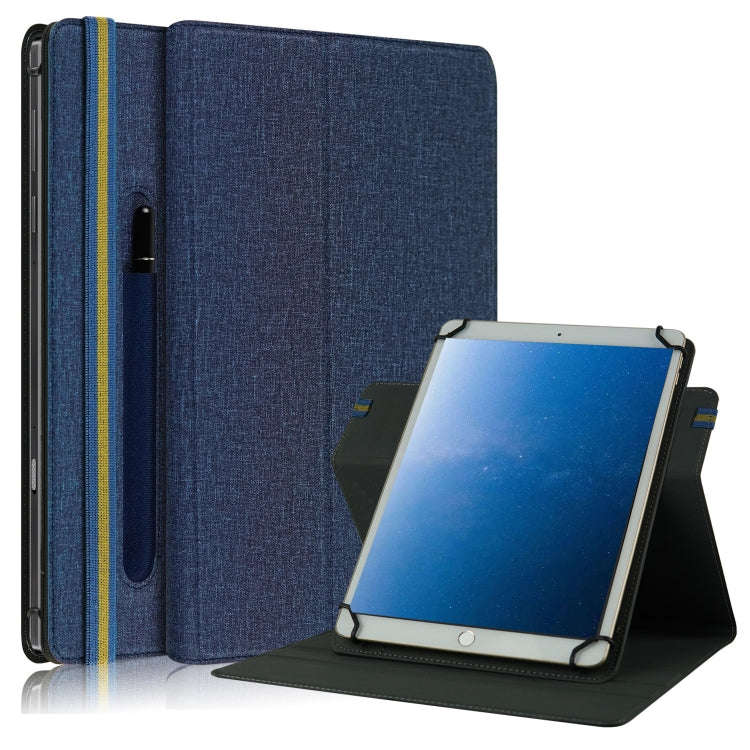 Cloth Texture Horizontal Flip Universal Tablet PC Leather Case with Pen Slot, For 10 inch