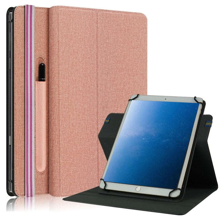 Cloth Texture Horizontal Flip Universal Tablet PC Leather Case with Pen Slot, For 10 inch