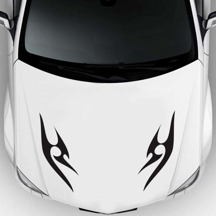 2 PCS/Set D-925 Flame Pattern Car Modified Decorative Sticker, D-925, D-924