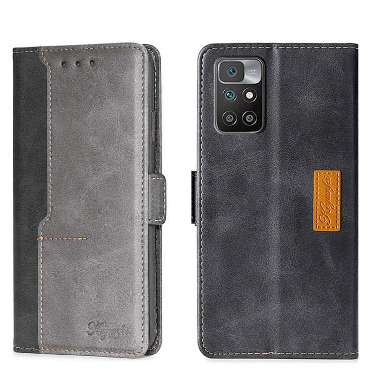 Contrast Color Side Buckle Leather Phone Case, For Xiaomi Redmi 10, For Xiaomi Redmi Note 11T Pro...