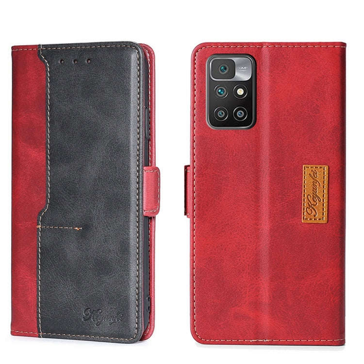 Contrast Color Side Buckle Leather Phone Case, For Xiaomi Redmi 10, For Xiaomi Redmi Note 11T Pro...