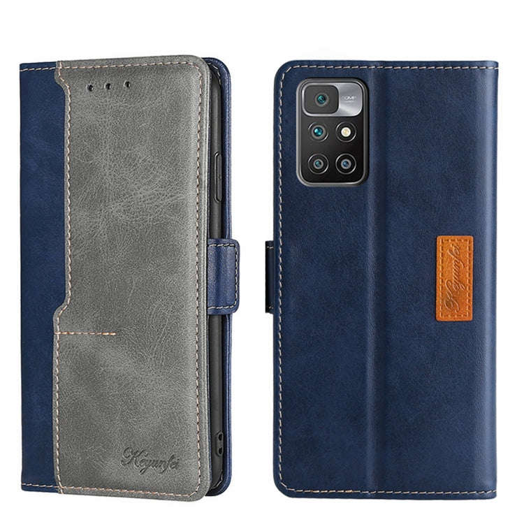 Contrast Color Side Buckle Leather Phone Case, For Xiaomi Redmi 10, For Xiaomi Redmi Note 11T Pro...