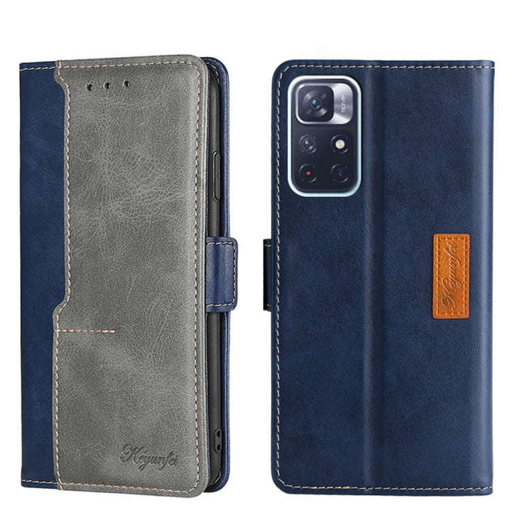 Contrast Color Side Buckle Leather Phone Case, For Xiaomi Redmi 10, For Xiaomi Redmi Note 11T Pro...