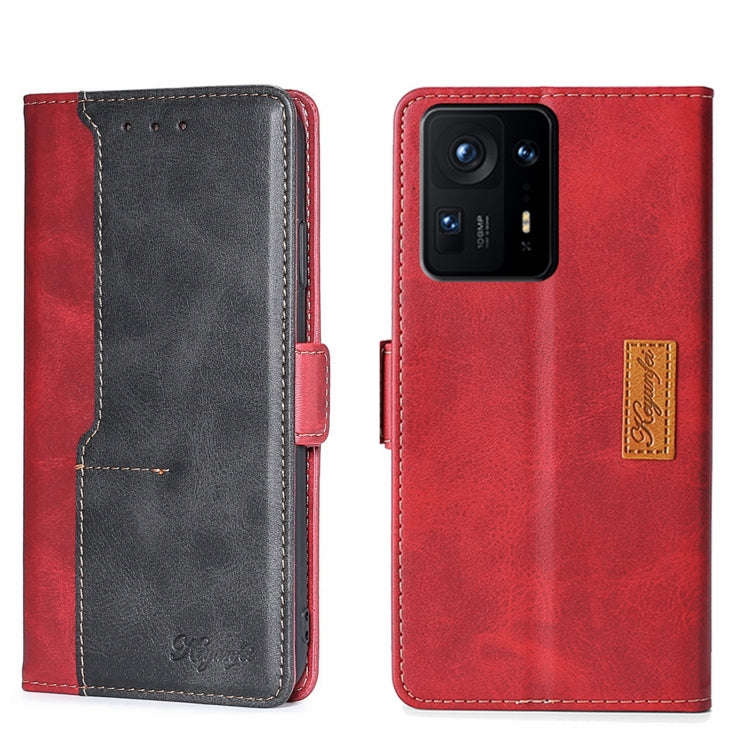Contrast Color Side Buckle Leather Phone Case, For Xiaomi Redmi 10, For Xiaomi Redmi Note 11T Pro...