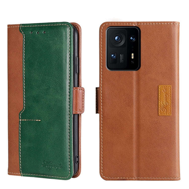 Contrast Color Side Buckle Leather Phone Case, For Xiaomi Redmi 10, For Xiaomi Redmi Note 11T Pro...
