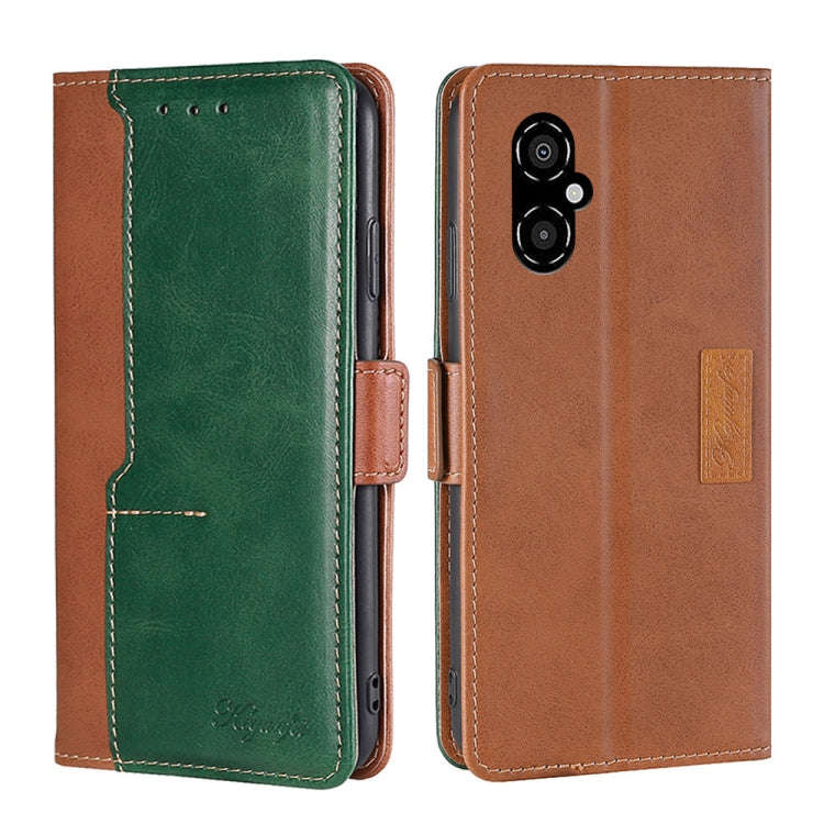 Contrast Color Side Buckle Leather Phone Case, For Xiaomi Redmi 10, For Xiaomi Redmi Note 11T Pro...