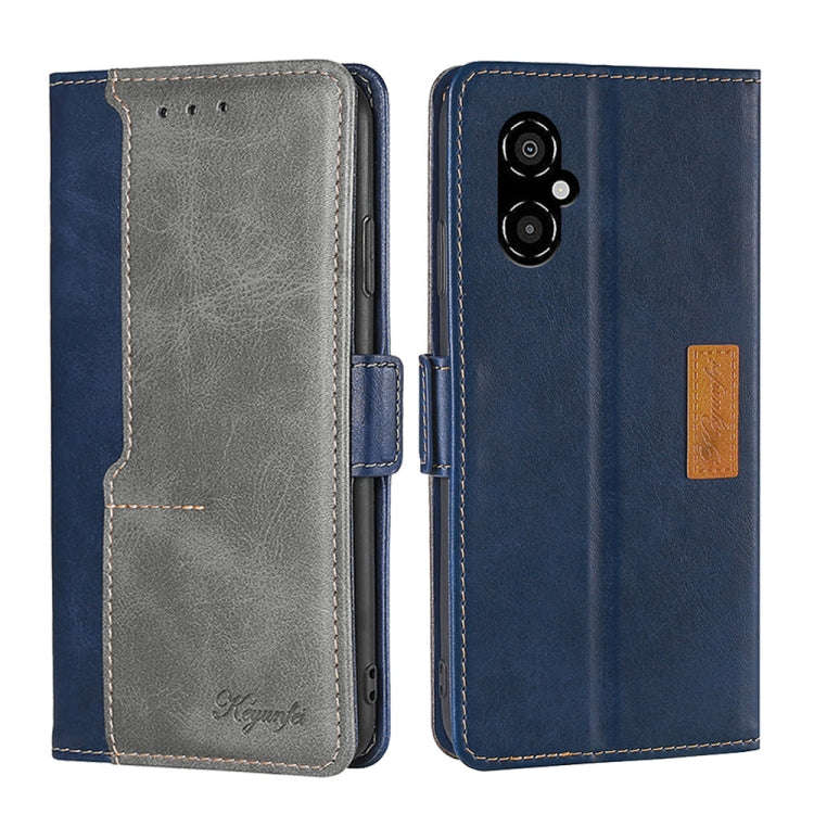 Contrast Color Side Buckle Leather Phone Case, For Xiaomi Redmi 10, For Xiaomi Redmi Note 11T Pro...