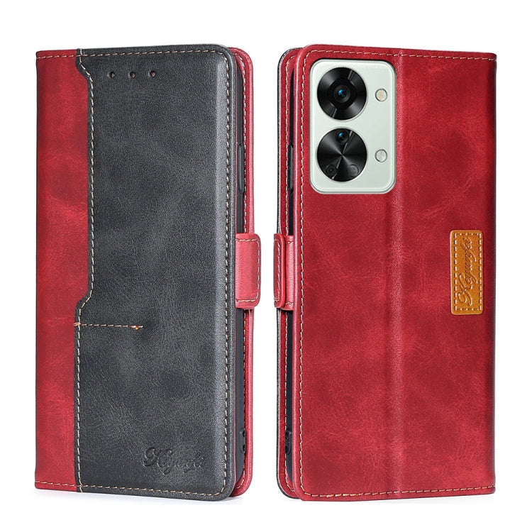Contrast Color Side Buckle Leather Phone Case, For Xiaomi Redmi 10, For Xiaomi Redmi Note 11T Pro...