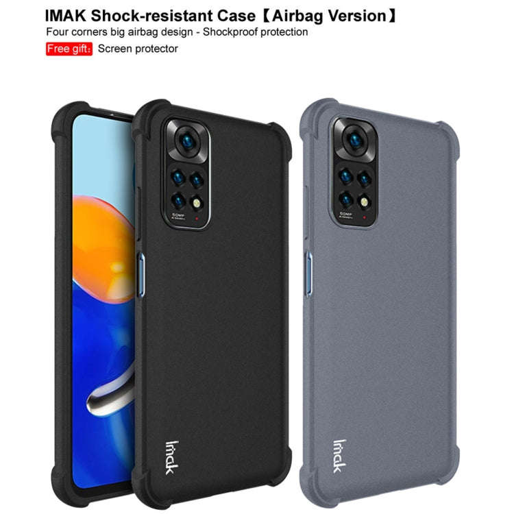 IMAK All-inclusive Shockproof Airbag TPU Phone Case with Screen Protector, For Xiaomi Redmi Note ...