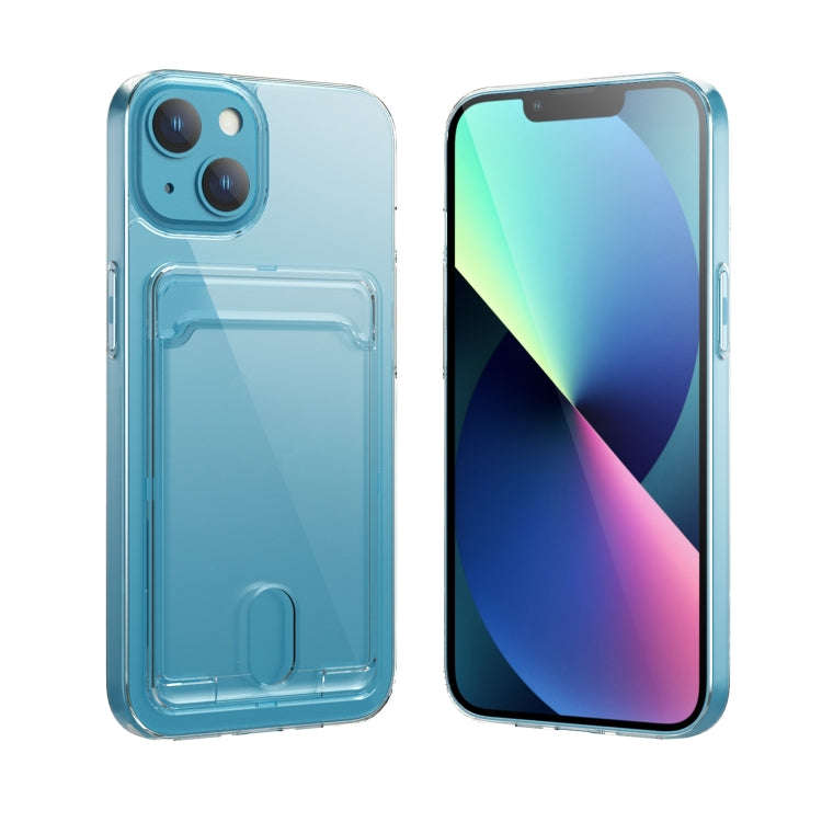 Crystal Card Slot PC + TPU Phone Case, For iPhone 14, For iPhone 14 Plus, For iPhone 14 Pro, For ...