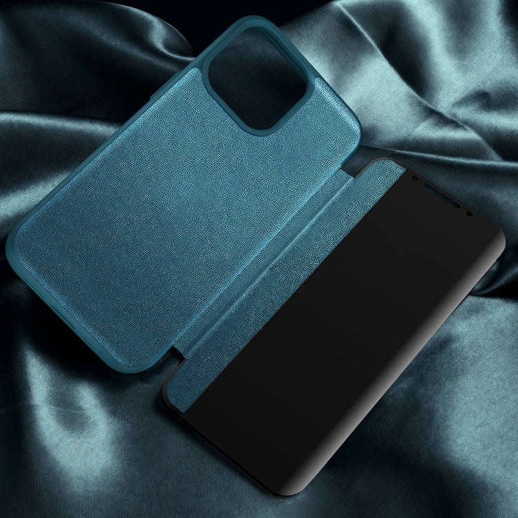 Magnetic Side Window View Shockproof Horizontal Flip Leather Case, For iPhone 14 Plus