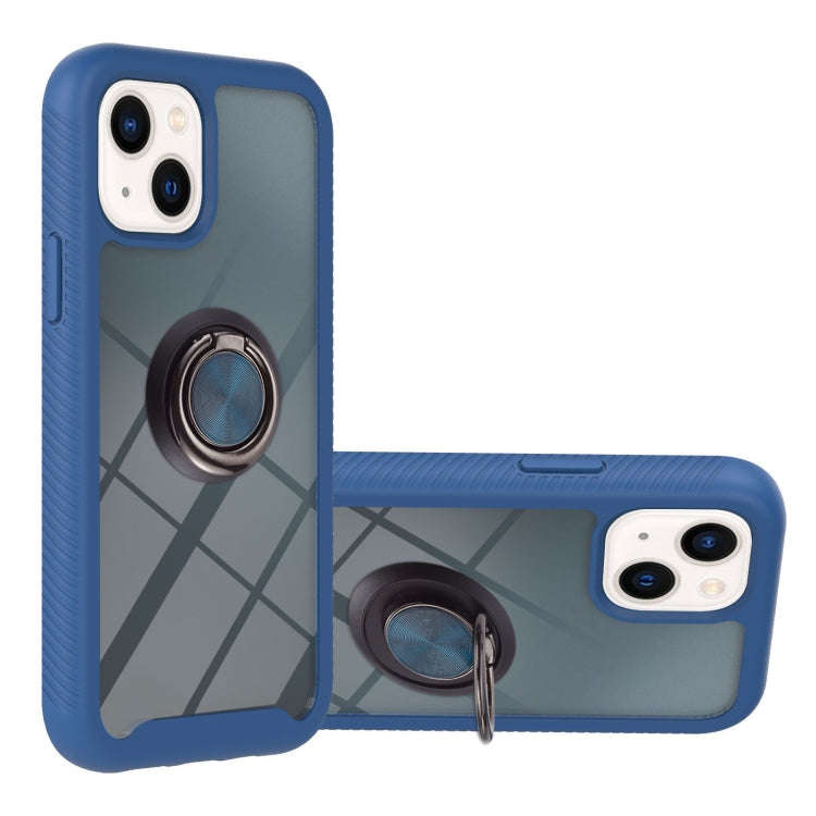 Starry Sky Solid Color Series PC + TPU Case with Ring Holder & Magnetic Function, For iPhone 14 P...