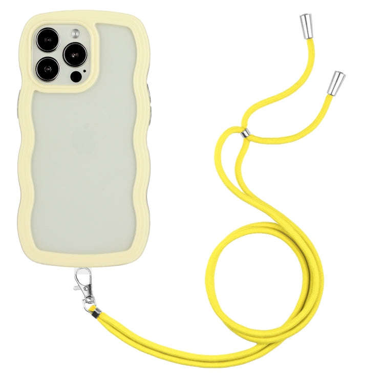 Lanyard Candy Color Wave TPU Clear PC Phone Case, For iPhone 13, For iPhone 13 Pro, For iPhone 13...