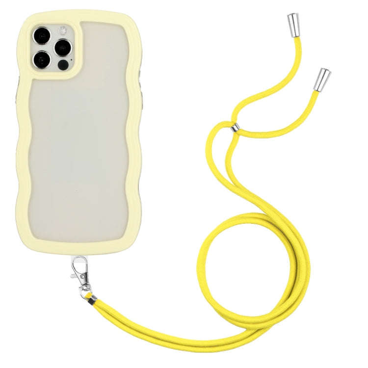 Lanyard Candy Color Wave TPU Clear PC Phone Case, For iPhone 13, For iPhone 13 Pro, For iPhone 13...