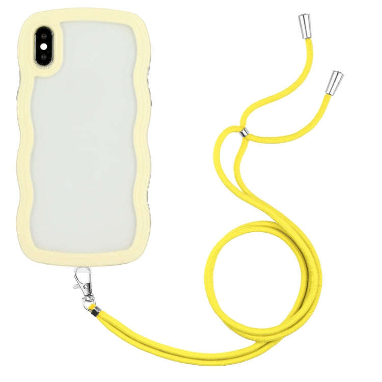Lanyard Candy Color Wave TPU Clear PC Phone Case, For iPhone 13, For iPhone 13 Pro, For iPhone 13...