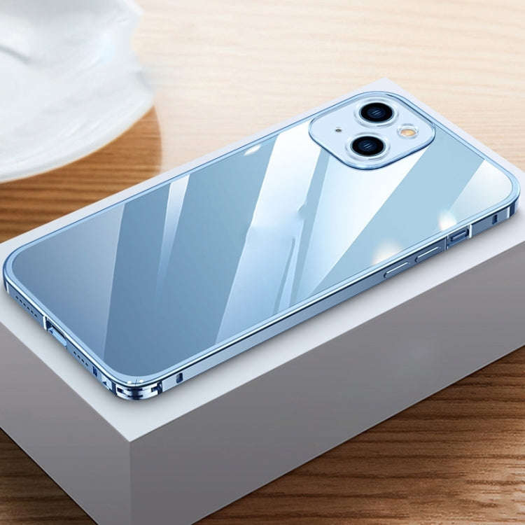 Metal Frame HD Transparent Phone Case, For iPhone 14 Plus, For iPhone 14 Pro Max, For iPhone 14, ...