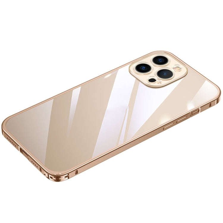 Metal Frame HD Transparent Phone Case, For iPhone 14 Plus, For iPhone 14 Pro Max, For iPhone 14, ...