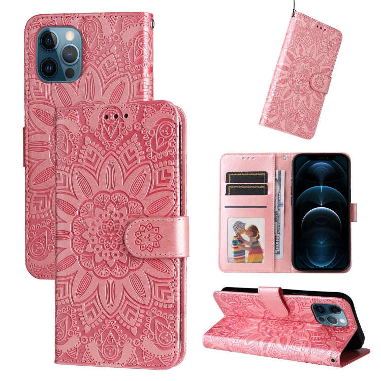 Embossed Sunflower Leather Phone Case, For iPhone 11 Pro Max, For iPhone X / XS, For iPhone XR, F...
