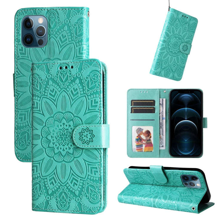 Embossed Sunflower Leather Phone Case, For iPhone 11 Pro Max, For iPhone X / XS, For iPhone XR, F...