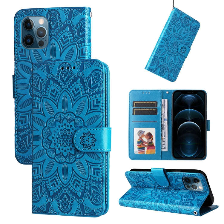 Embossed Sunflower Leather Phone Case, For iPhone 11 Pro Max, For iPhone X / XS, For iPhone XR, F...