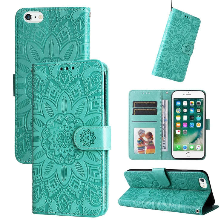 Embossed Sunflower Leather Phone Case, For iPhone 11 Pro Max, For iPhone X / XS, For iPhone XR, F...