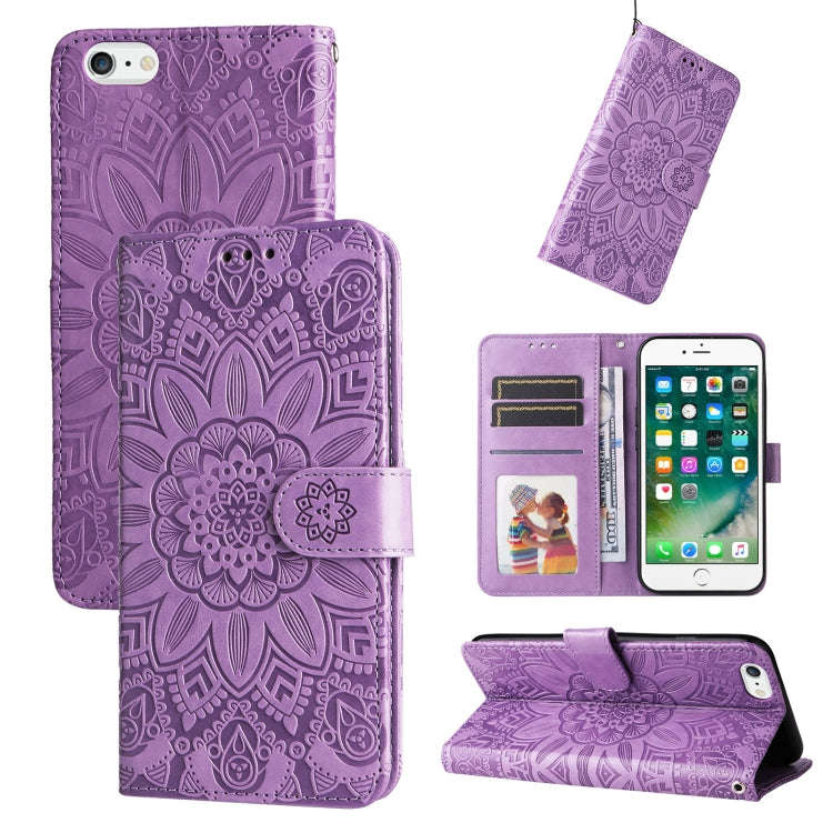 Embossed Sunflower Leather Phone Case, For iPhone 11 Pro Max, For iPhone X / XS, For iPhone XR, F...