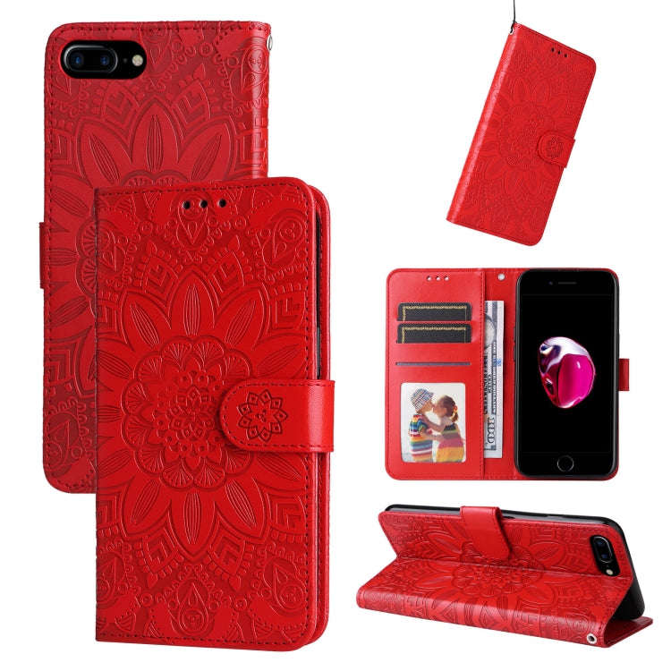 Embossed Sunflower Leather Phone Case, For iPhone 11 Pro Max, For iPhone X / XS, For iPhone XR, F...