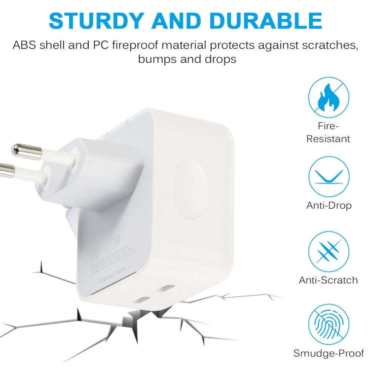 PD 50W Dual USB-C / Type-C Ports Charger, PD 50W EU Plug, PD 50W US Plug