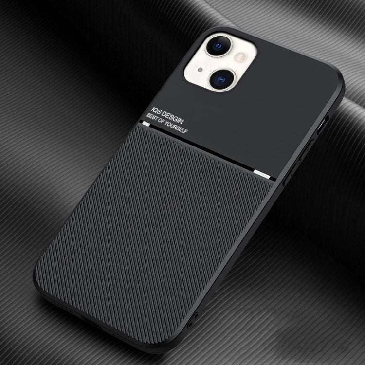 Classic Tilt Strip Grain Magnetic Shockproof PC + TPU Phone Case, For iPhone 14, For iPhone 14 Pl...