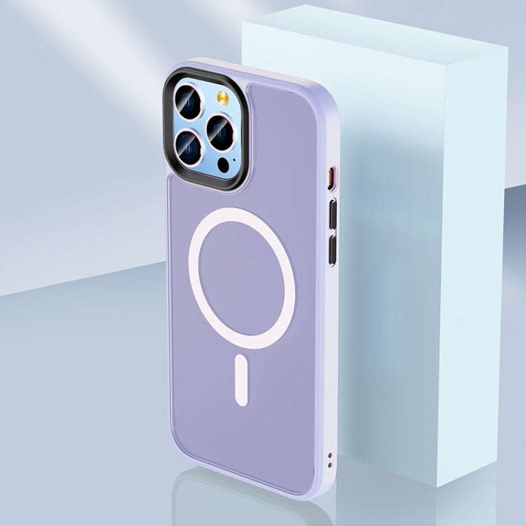 Skin Feel TPU + Frosted PC MagSafe Phone Case, For iPhone 14, For iPhone 14 Plus, For iPhone 14 P...