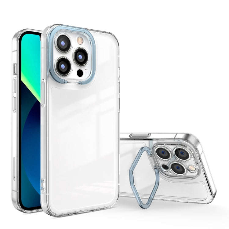 Transparent Invisible Bracket Shockproof Phone Case, For iPhone 14, For iPhone 14 Plus, For iPhon...