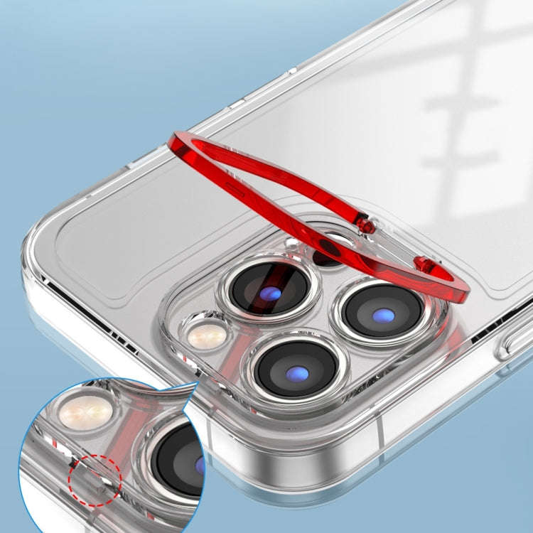 Transparent Invisible Bracket Shockproof Phone Case, For iPhone 14, For iPhone 14 Plus, For iPhon...