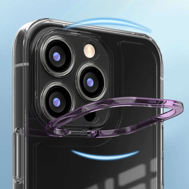 Transparent Invisible Bracket Shockproof Phone Case, For iPhone 14, For iPhone 14 Plus, For iPhon...