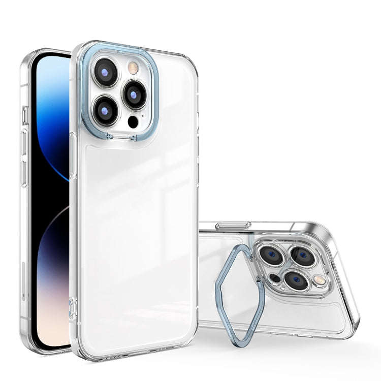 Transparent Invisible Bracket Shockproof Phone Case, For iPhone 14, For iPhone 14 Plus, For iPhon...