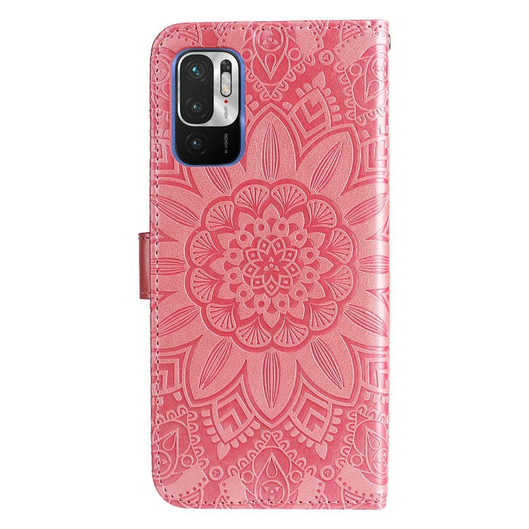 Embossed Sunflower Leather Phone Case, For Xiaomi Redmi Note 10 5G, For Xiaomi Redmi Note 10 Pro ...