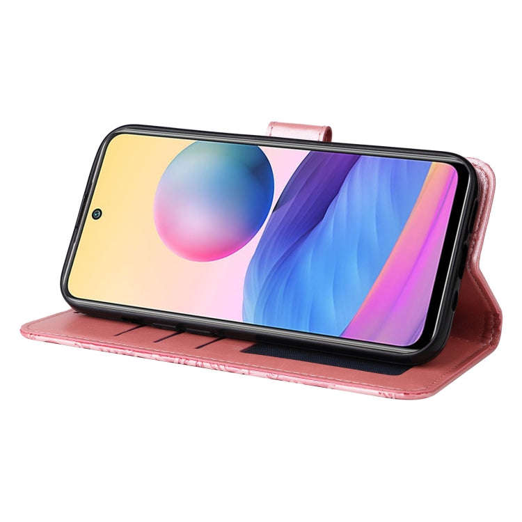 Embossed Sunflower Leather Phone Case, For Xiaomi Redmi Note 10 5G, For Xiaomi Redmi Note 10 Pro ...
