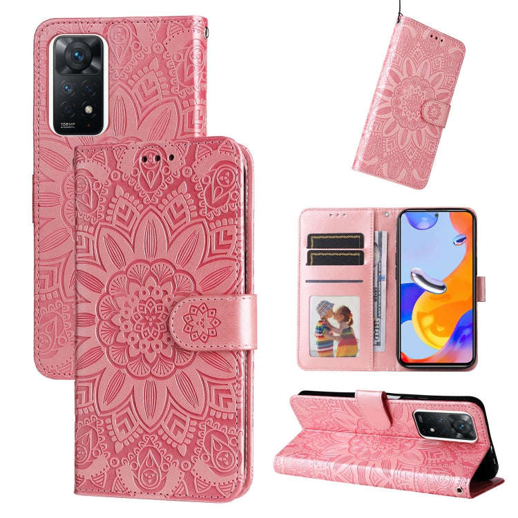Embossed Sunflower Leather Phone Case, For Xiaomi Redmi Note 10 5G, For Xiaomi Redmi Note 10 Pro ...