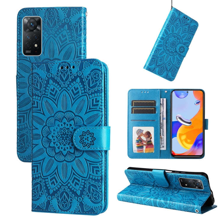 Embossed Sunflower Leather Phone Case, For Xiaomi Redmi Note 10 5G, For Xiaomi Redmi Note 10 Pro ...