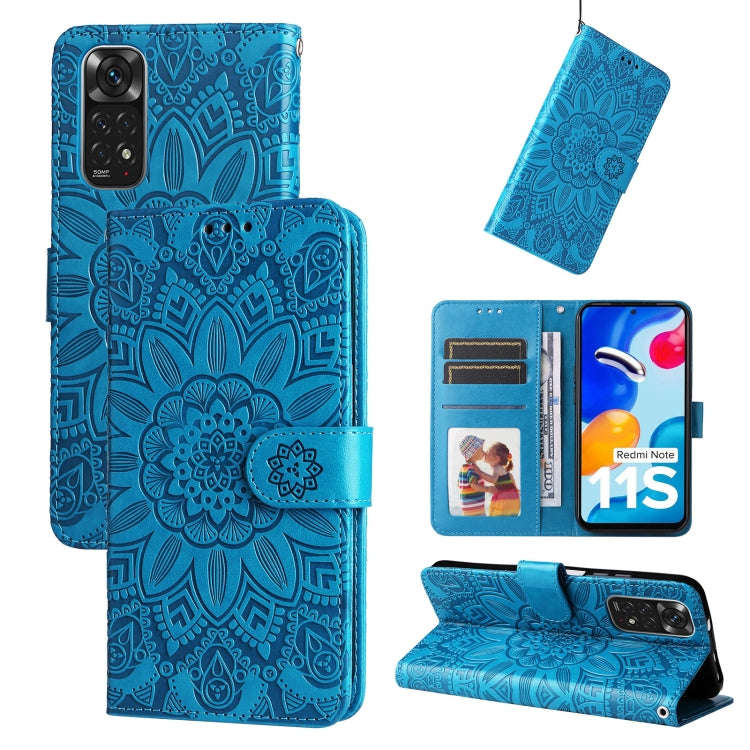 Embossed Sunflower Leather Phone Case, For Xiaomi Redmi Note 10 5G, For Xiaomi Redmi Note 10 Pro ...