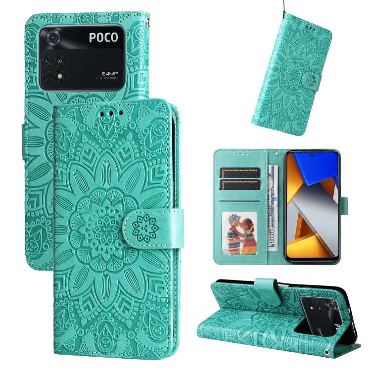 Embossed Sunflower Leather Phone Case, For Xiaomi Redmi Note 10 5G, For Xiaomi Redmi Note 10 Pro ...