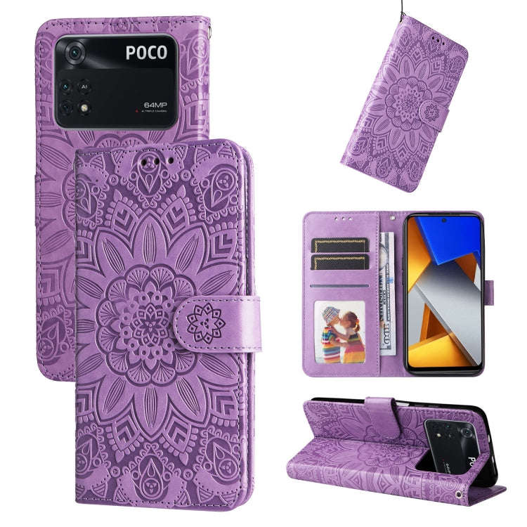 Embossed Sunflower Leather Phone Case, For Xiaomi Redmi Note 10 5G, For Xiaomi Redmi Note 10 Pro ...