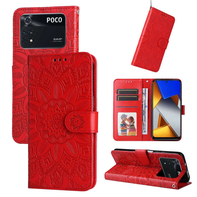 Embossed Sunflower Leather Phone Case, For Xiaomi Redmi Note 10 5G, For Xiaomi Redmi Note 10 Pro ...