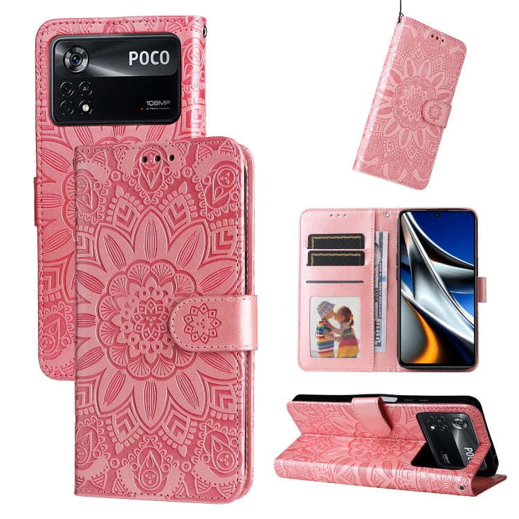 Embossed Sunflower Leather Phone Case, For Xiaomi Redmi Note 10 5G, For Xiaomi Redmi Note 10 Pro ...