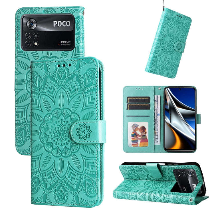 Embossed Sunflower Leather Phone Case, For Xiaomi Redmi Note 10 5G, For Xiaomi Redmi Note 10 Pro ...