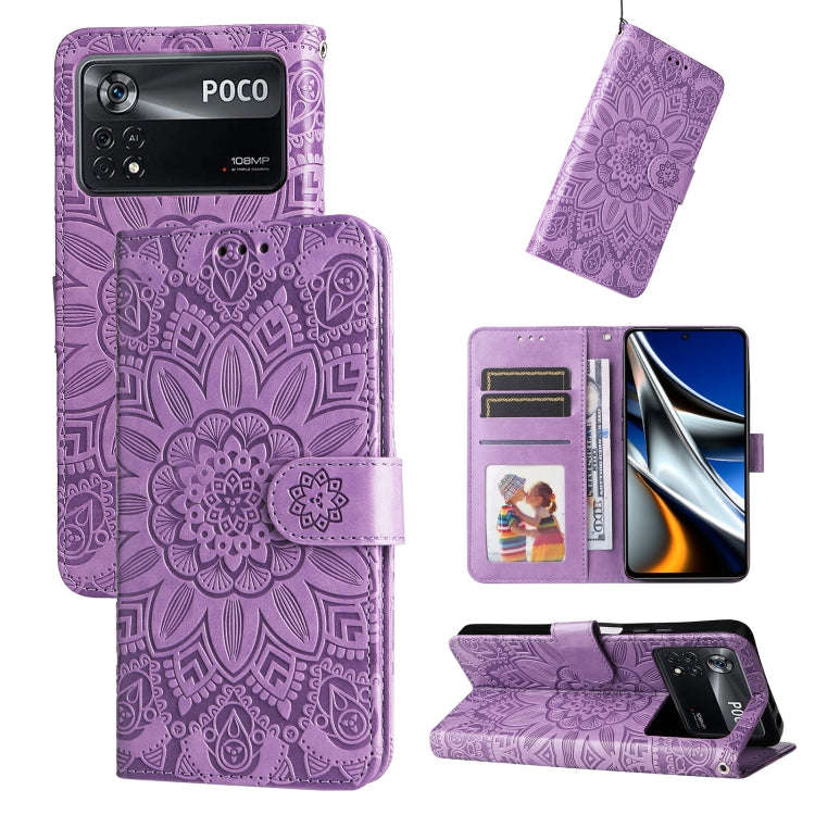 Embossed Sunflower Leather Phone Case, For Xiaomi Redmi Note 10 5G, For Xiaomi Redmi Note 10 Pro ...