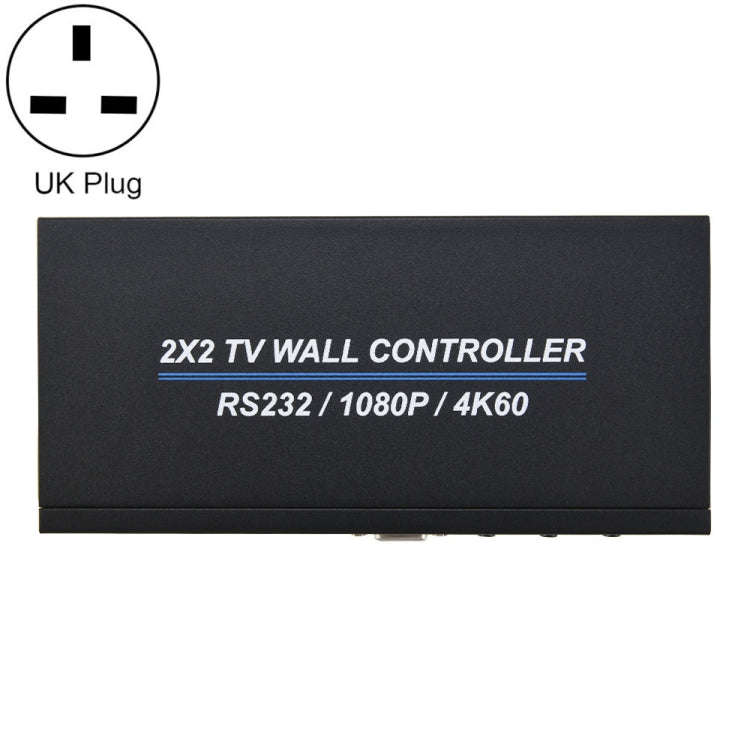 BT100 4K 60Hz 1080P 2 x 2 TV Wall Controller, US Plug, EU Plug, UK Plug, AU Plug