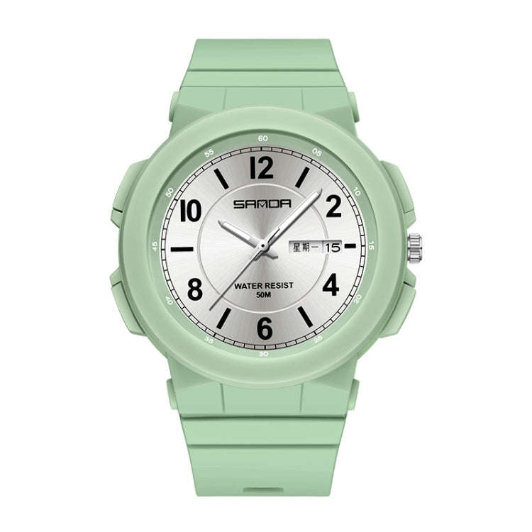 Sanda 6097 TPU Strap Dual Calendar Waterproof Electronic Watch