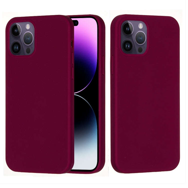Solid Color Silicone Phone Case, For iPhone 14, For iPhone 14 Plus, For iPhone 14 Pro, For iPhone...